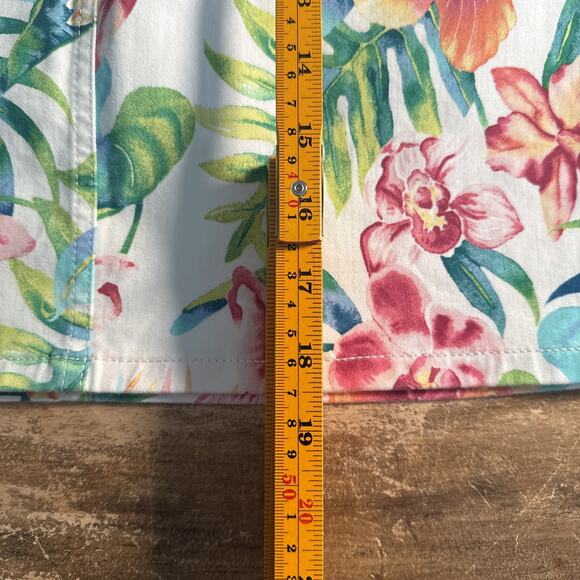 Tommy Bahama Boracay Beach Royal Botanic Skirt Sz 6 White Floral Tropical NWT - Picture 8 of 12